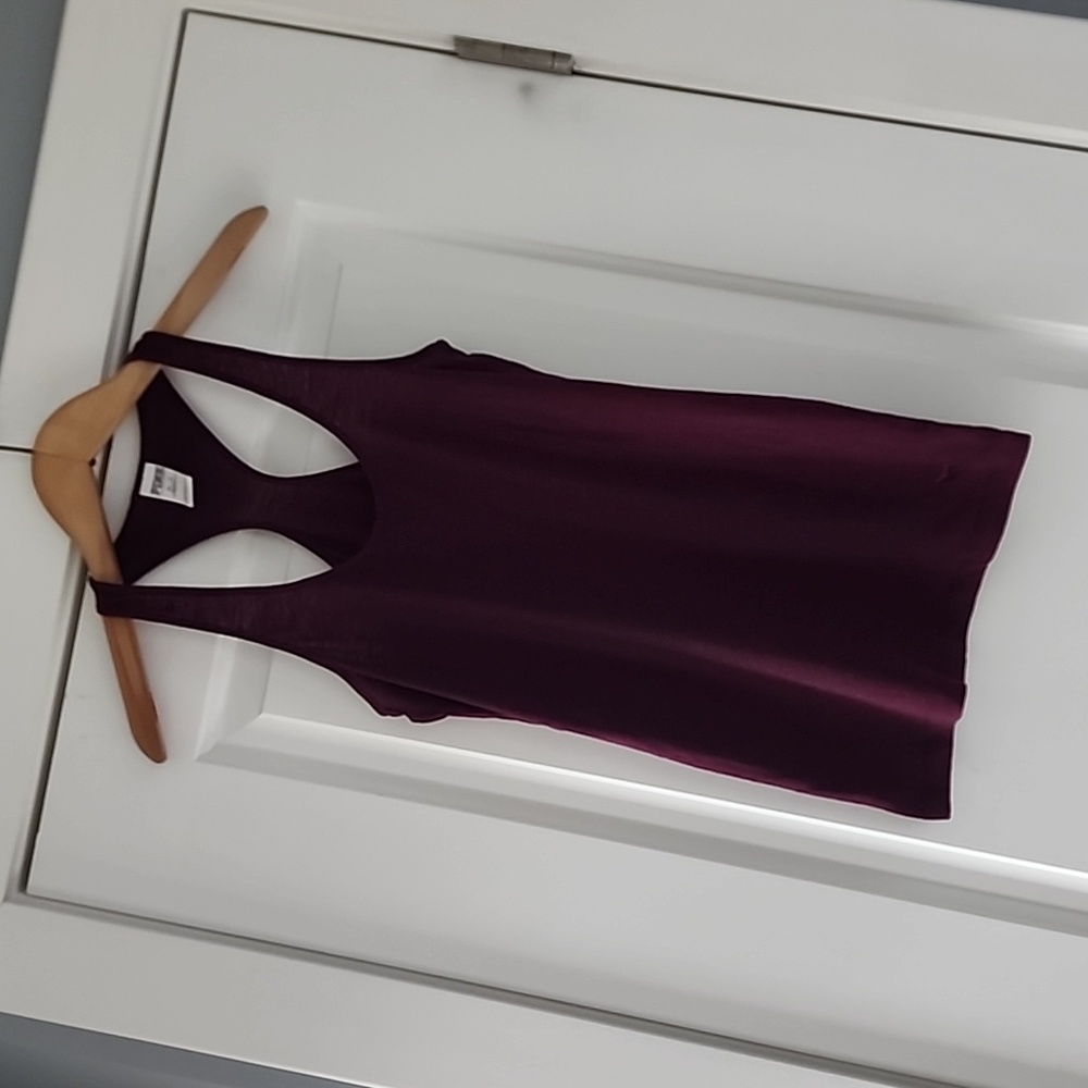 PINK Victoria's Secret burgundy red racer back tank top!